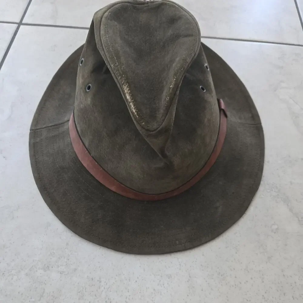 vintage Boy Scout Campaigner Scoutmaster’s Hat sz m suede leather